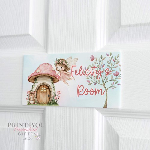 Personalised door plaque fairy - personalised,