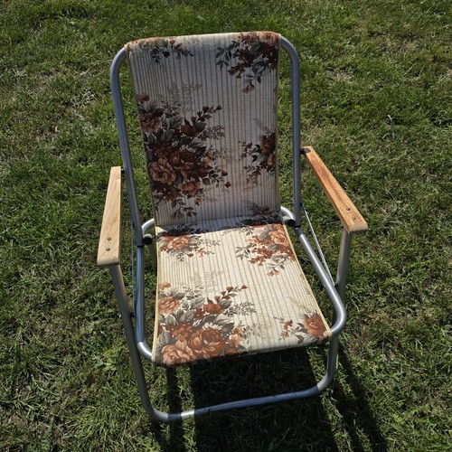 Vintage folding deck chair - deck,