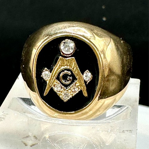 Men masonic ring gold - men’s,