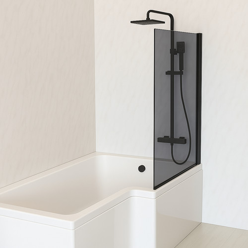 Modern shaped shower bath - l,