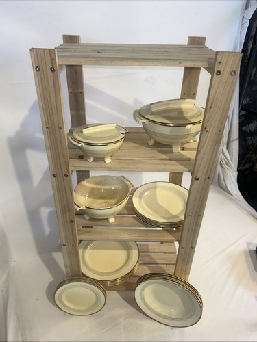 Piece dinner set - set, amber