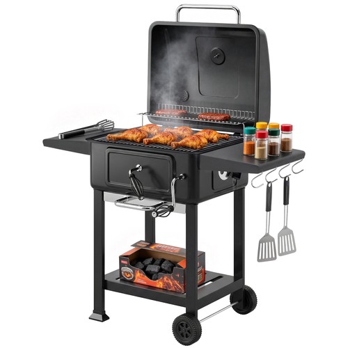 Outsunny charcoal bbq grill - charcoal,