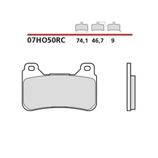 BREMBO KIT PASTIGLIE FRENO ANT. MONTA SU HONDA CBR RR 600 09-12-07HO50RC