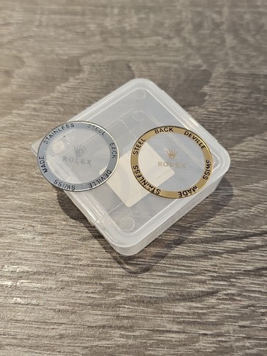 Rolex glass discs says - rolex, swiss