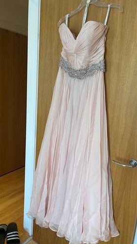 Jovani pink strapless crystal - ,