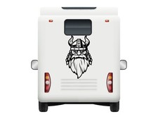 Camper Van Sticker Viking Head Rune Motorhome Caravan Camping Vinyl Decal Car