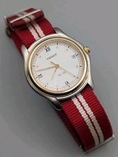 Vintage Tissot PR 50 Mens Quartz Watch 36mm J176/276K NEW BATTERY Sapphire Nato