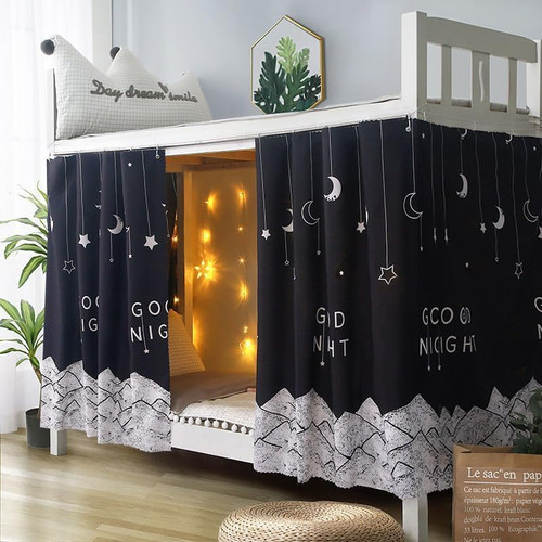Bottom bunk bed curtains - bottom,