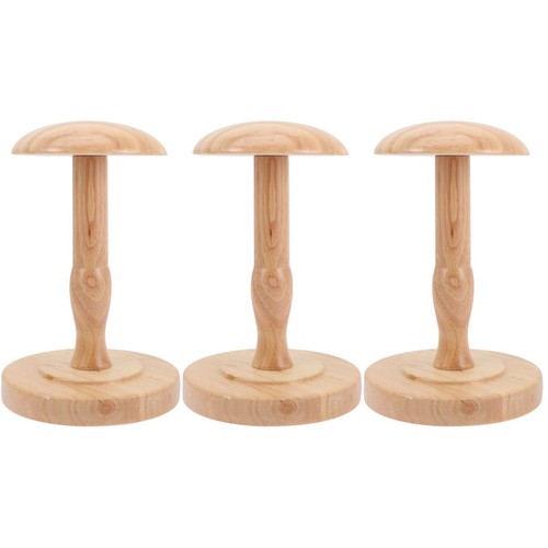 3pcs wooden hat - hat, display