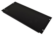 6 U 19” Blank Rack Panel With Black Finish