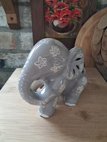 Ceramic elephant pomander - elephant,