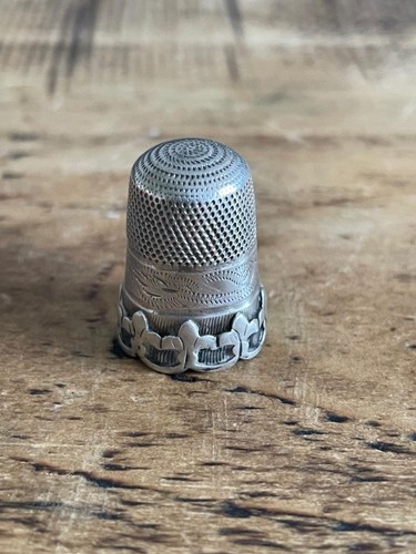 Solid silver thimble - solid,