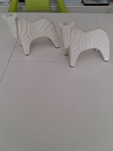 White zebra ornaments - white,