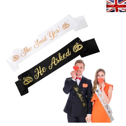 Engagement sash set asked - engagement, he
