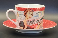 Portmeirion Vintage Kelloggs Tea / Coffee Cup and Saucer Excellent Condition 7cm