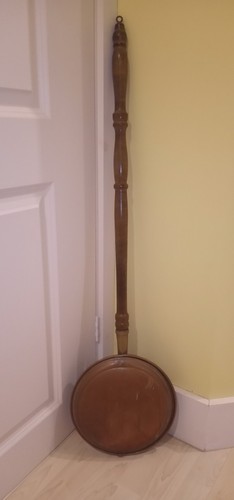 Antique copper bed warmer - antique,