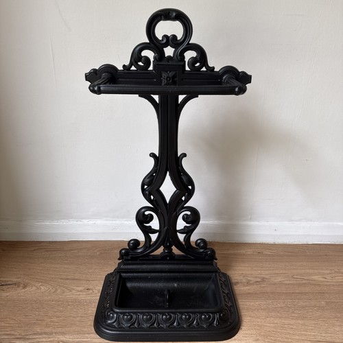 Victorian cast iron umbrella - victorian,