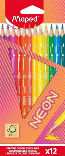 Maped neon coloured pencils - neon,