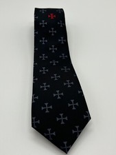 Knights Templar Tie Handmade Masonic Knights Templar Cross Tie Lodge Gift Tie