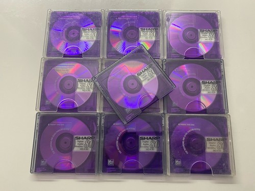 Purple minidisc sharp - 10,