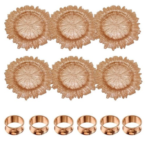 Round inch glass charger - inch,