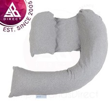 Dreamgenii Pregnancy Body Support & Baby Breast Feeding Pillow/ Cushion│Grey