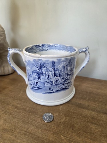 Antique staffordshire blue and - staffordshire,