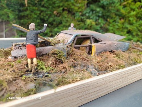 Built lee 1 diorama - 1/25,