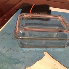 Pyrex Clear Glass Butter Dish