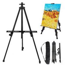 Portable Metal Easel Stand for Artists, Adjustable & Foldable for Travel