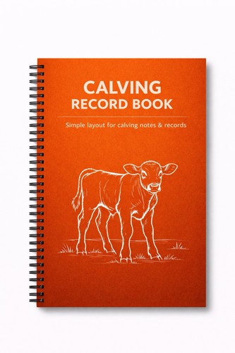 Calving record book - a4, |