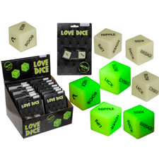 Glow in the Dark Love Dice -