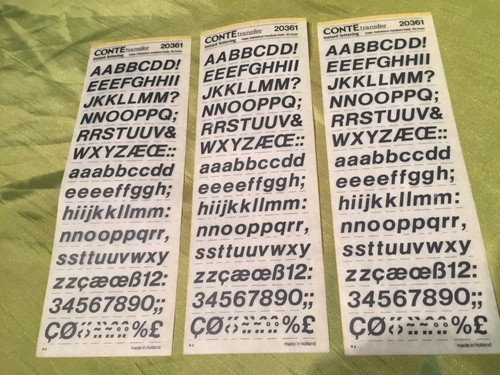 Conte instant lettering - conte,