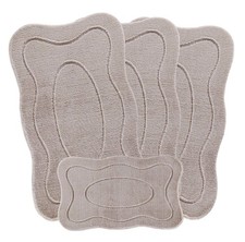 ROMANY GYPSY CARAVAN MICROFIBER WASHABLE MAT/RUG 4pcs SET,  75x125cm, SALLY