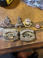WW2 Red Cross Cambridge 14 Shoulder Titles? And Other Military Badges