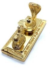 NARMADESHWAR LINGAM SHIVA SHIV LING NANDI NAAG METAL OM NAMAH SHIVAYA MANTRA  