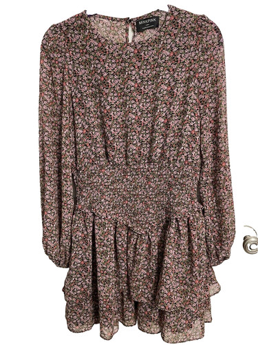Mink pink ruffle - short, mini