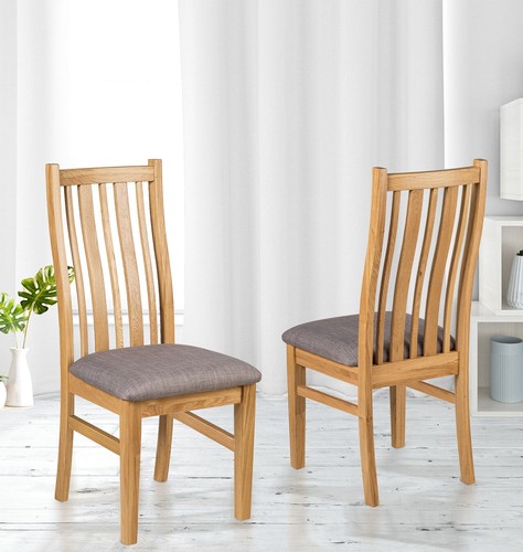 Dining chairs solid oak - dining, chairs,