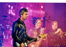 Noel Gallagher - Oasis Signed Autographed 12 x8" photo and COA