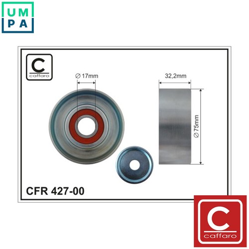 Tensioner pulley vribbed - pulley, belt