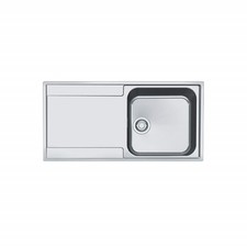 Single Bowl Inset Stainless Steel Kitchen Sink with Left Hand Drain 127.0305.144