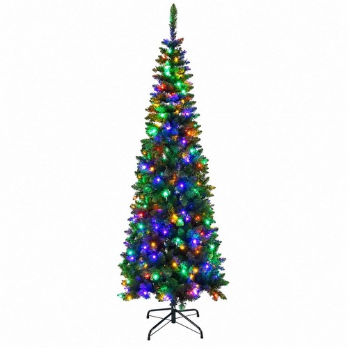 Slim pre lit christmas tree - slim,
