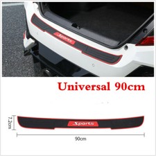 90cm Car Rear Bumper Guard Trunk Edge Sill Rubber Protector Strip Sports Styling