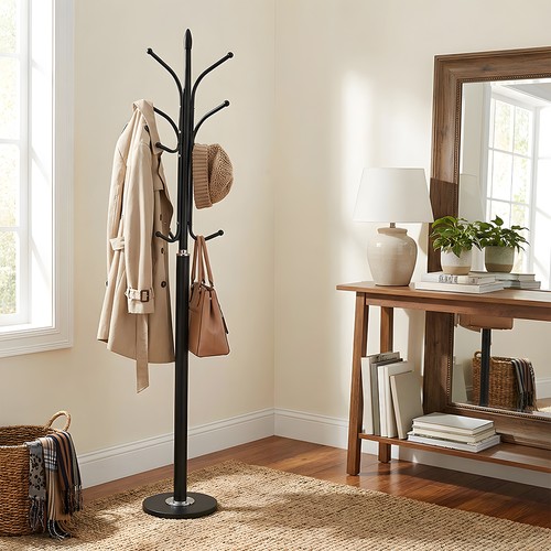 Metal hat coat - coat, stand