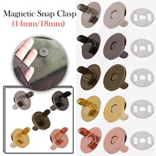 Magnetic Snap Fasteners Clasps Round Button 14/18mm For Closures Bag DIY Buttons