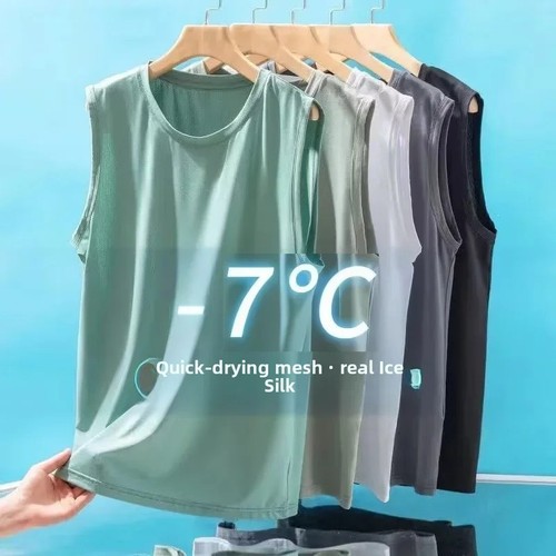Mens ice silk mesh vest - mens,