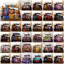 3D Five Nights at Freddy's Donna Duvet Quilt Cover Bedding Set FNAF Pillowcase