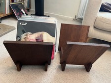 2 Wooden Vinyl Record Storage