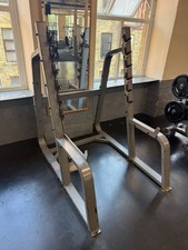 Commercial Squat Rack Silver
