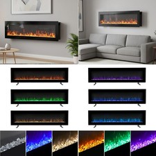 Electric fire media wall - fire,